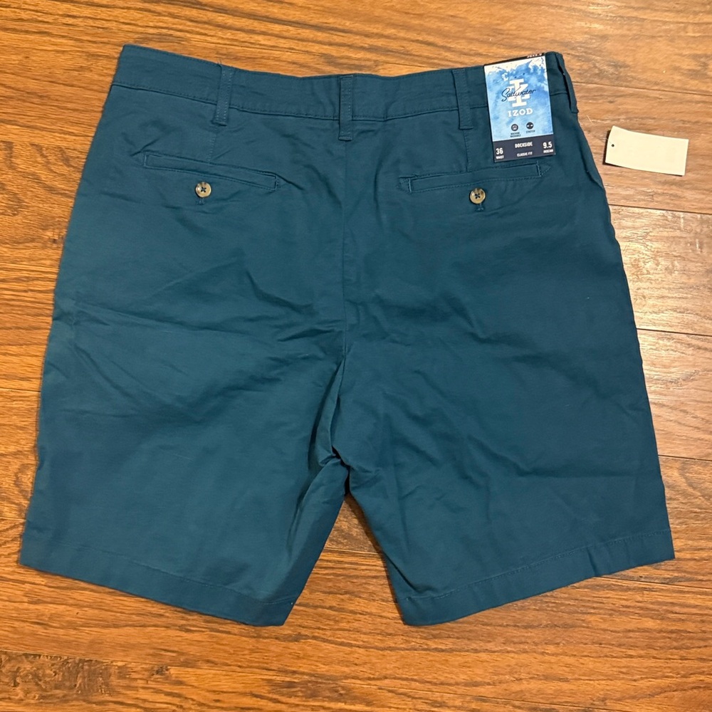 Izod saltwater mens shorts dockside classic fit legion blue